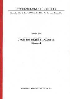 Úvod do dejín filozofie – Starovek